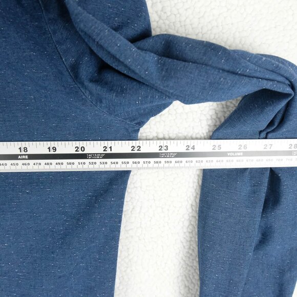 RVLT Shirt Mens Extra Large Blue Button Down Long Sleeve Casual Retro Please se - Picture 6 of 8